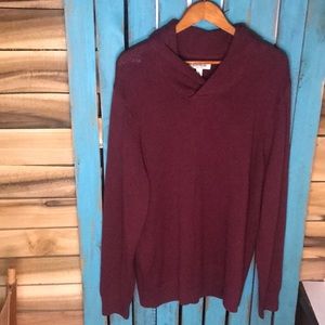 NWT Goodthreads Solid Burgundy sweater Oversize sleeves and length XL